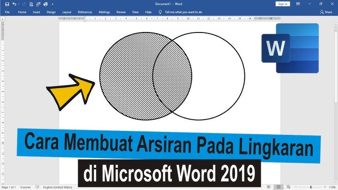 Cara Membuat Lingkaran Arsir di Word