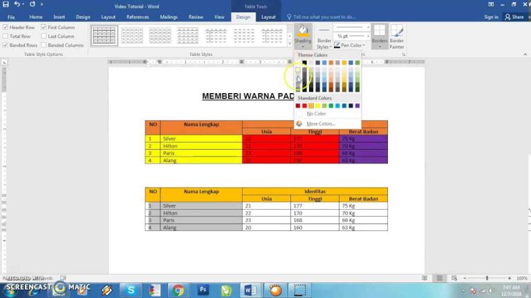 5 Cara Blok Warna Tabel di Word Agar Tampil Profesional, Ternyata Ada Trik Tersembunyi
