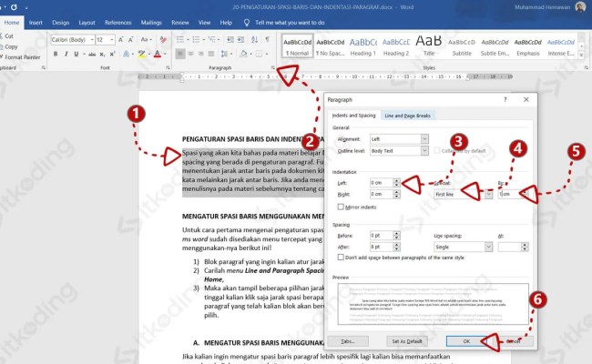 Inilah Cara Membuat 7 Ketukan Di Word Anti Gagal - Miko Keren