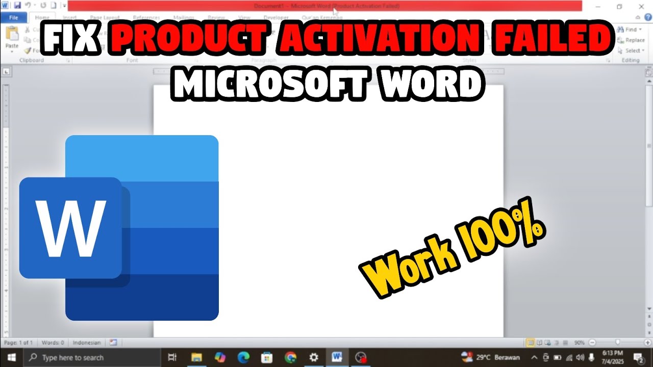 Cara Mengatasi Microsoft Word Product Activation Failed Word 2010 Cara Mengatasi Microsoft Word Product Activation Failed Word 2010