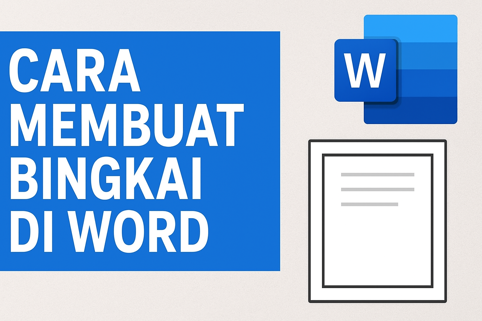 Cara Membuat Bingkai di Word Untuk Pemula - Berbagi Tutorial Online