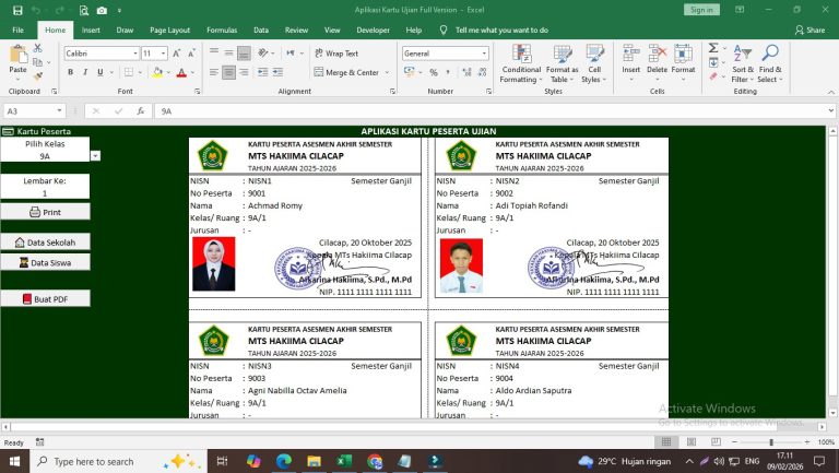 Rahasia Kartu Ujian Sekolah Excel Download 2026 dari Pauddikdasmen yang Jarang Diketahui