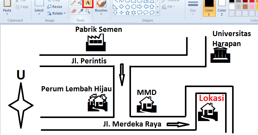 Detail Cara Membuat Denah Lokasi Undangan Dengan Word Koleksi Nomer 11