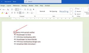 5 Trik Ternyata Cara Mengkopi Angka di Ms Word Supaya Tidak Berubah yang Jarang Diketahui