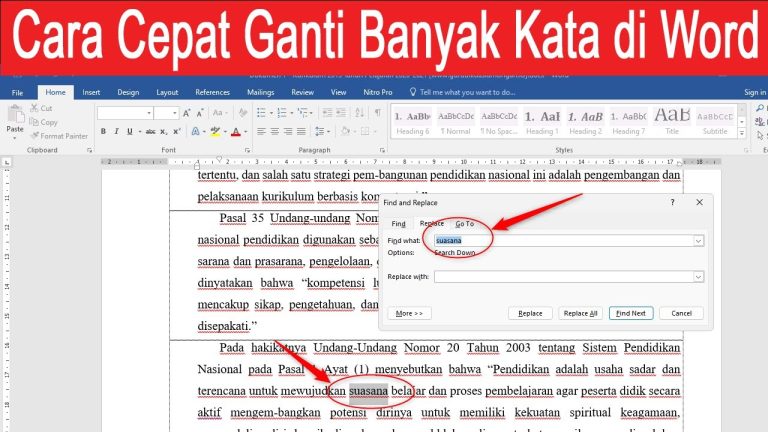 Ini Dia Cara Mengubah 1 Kata di Microsoft Word Sekaligus ke Semua Halaman, Ternyata Semudah Ini