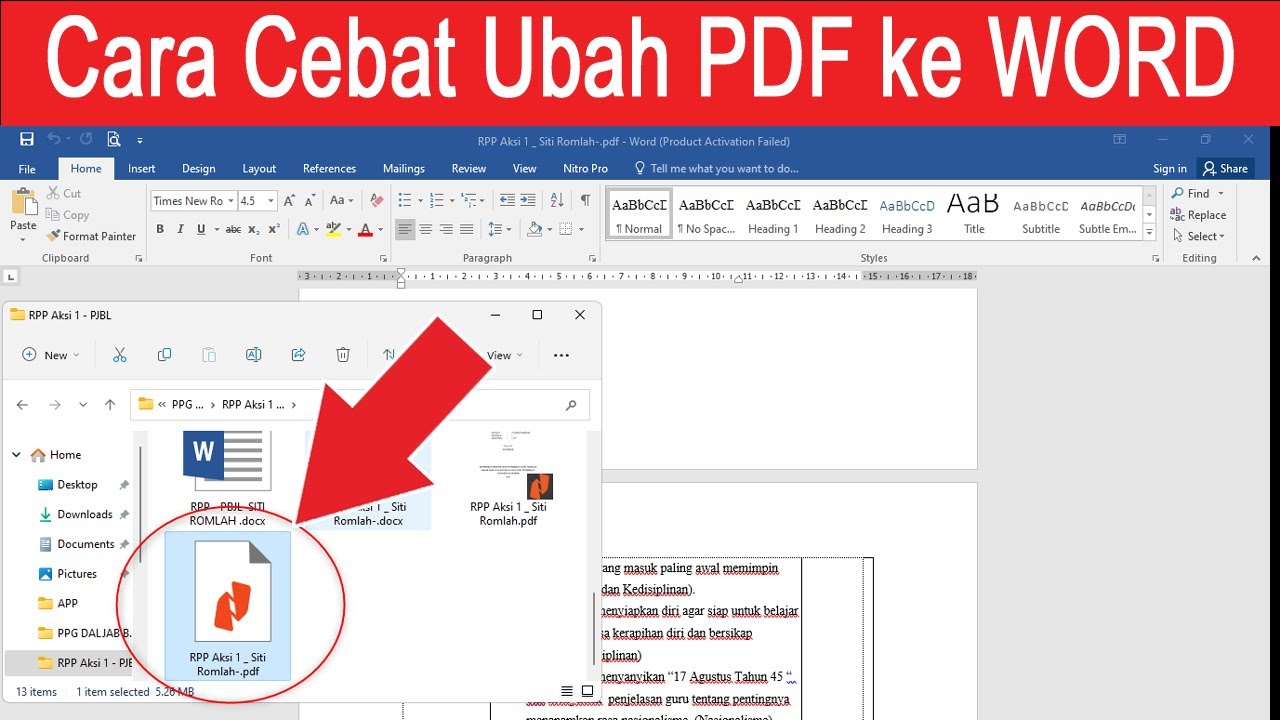 7 Cara Mengubah PDH ke Word Tanpa Ribet di 2026, Hasil Rapi dan Tidak Berantakan
