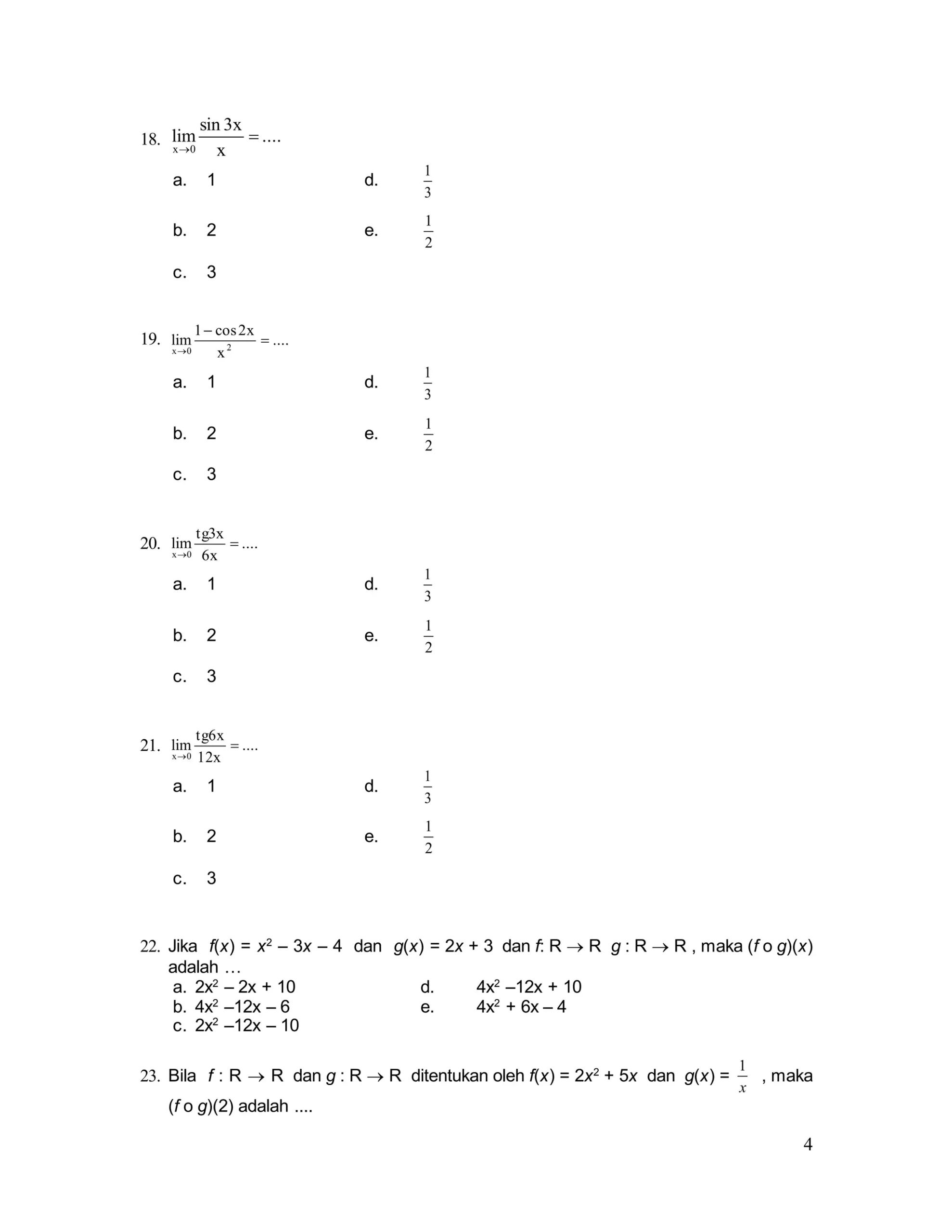 7 Rahasia Luas dan Keliling Beserta Contoh Soal Limit Matematika UAS Kelas XI Semester 2