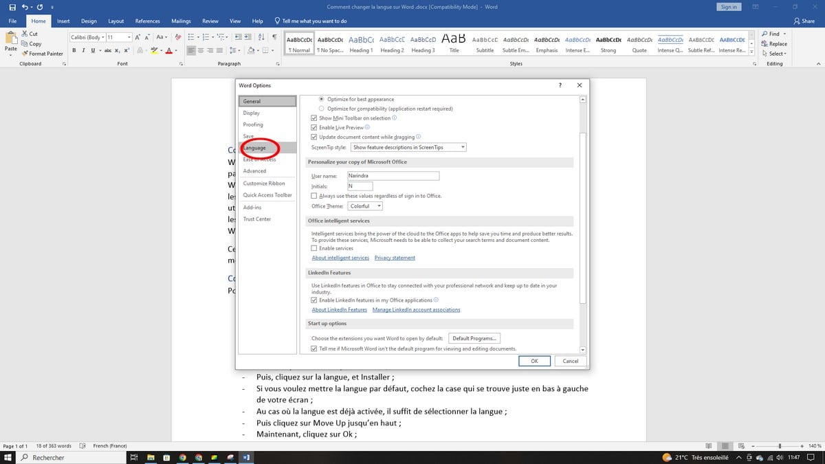 Bagaimana cara mengubah bahasa di Word - Alucare