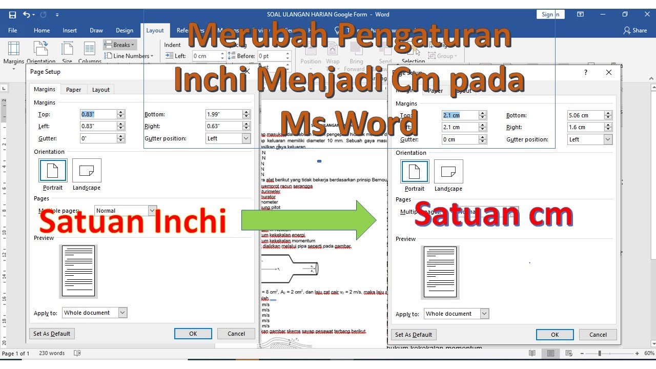 Menguasai Pengaturan Kertas Cara Mengubah Ukuran Kertas Inci ke