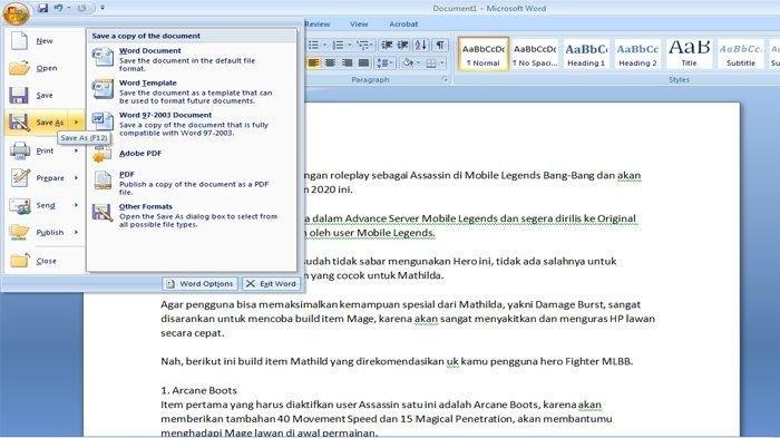 Terbukti Mudah! 5 Langkah Cepat Mengubah Word 2007 ke PDF Online Tanpa Install
