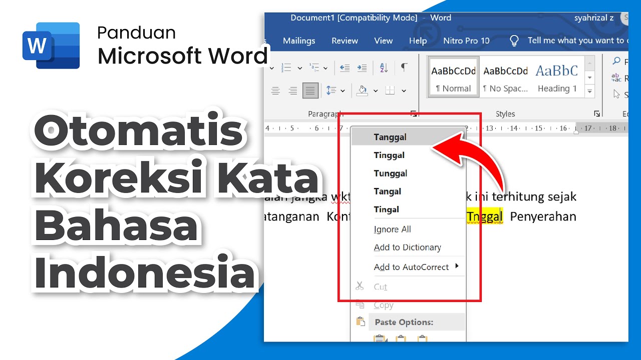 Ternyata Ini Cara Mengubah Pengaturan Koreksi Bahasa Indonesia di MS Word agar Tulisan Makin Rapi dan Bebas Typo