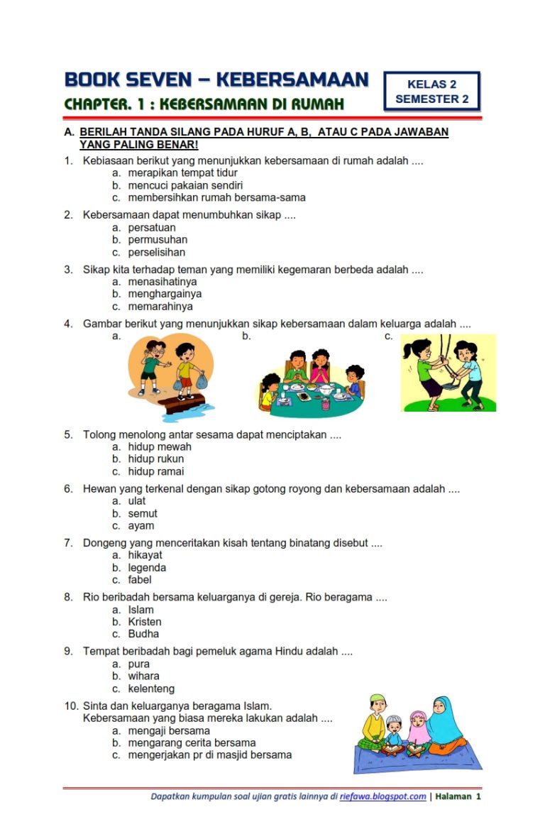 Ternyata Ini Dia Kumpulan Contoh Soal Latihan Kelas 3 Tema 1 Subtema 2 Paling Lengkap untuk Belajar di Rumah