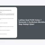 Latihan Soal PJOK Kelas 7 Semester 1 Kurikulum Merdeka Siap Hadapi