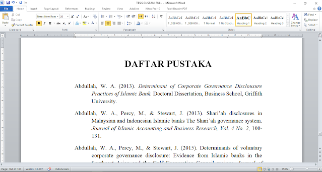 Ternyata Selama Ini Salah, Ini Cara Mengubah Penulisan dan Pengutipan Daftar Pustaka di MS Word Sebelum Terlambat