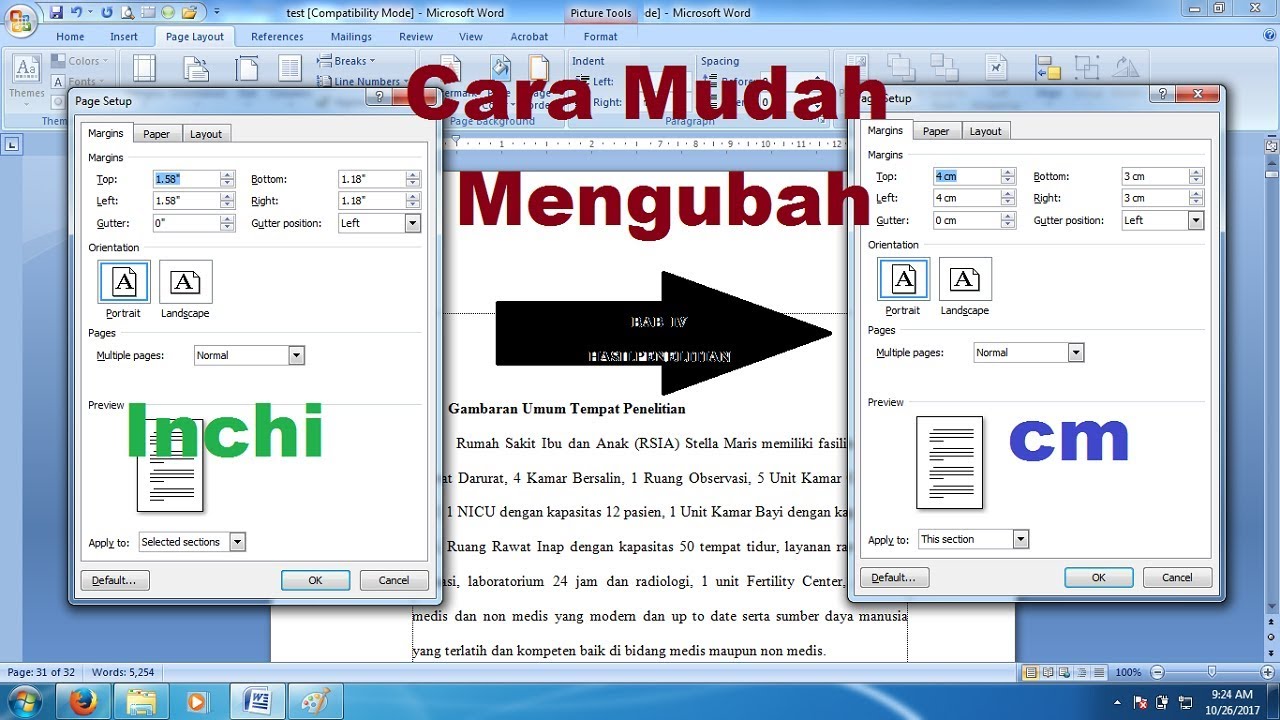 Cara ubah inchi ke cm di Word 2013 dan Hapus Kertas Kosong dalam 5 Langkah Mudah