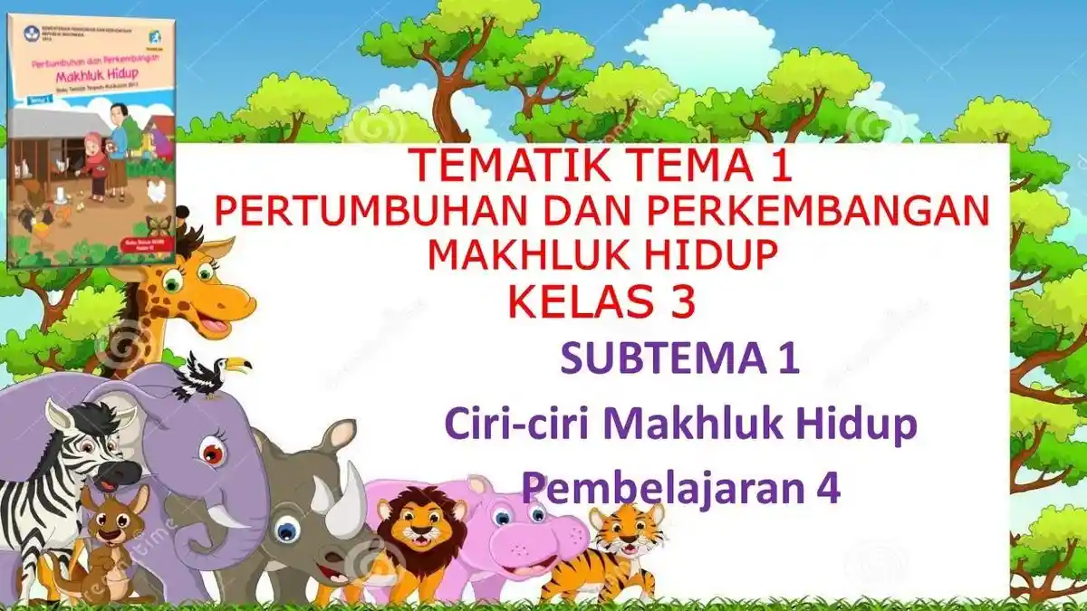 Ternyata Ini Kunci Jawaban Soal Tema 1 Kelas 3 Ciri Ciri Makhluk Hidup Terbaru