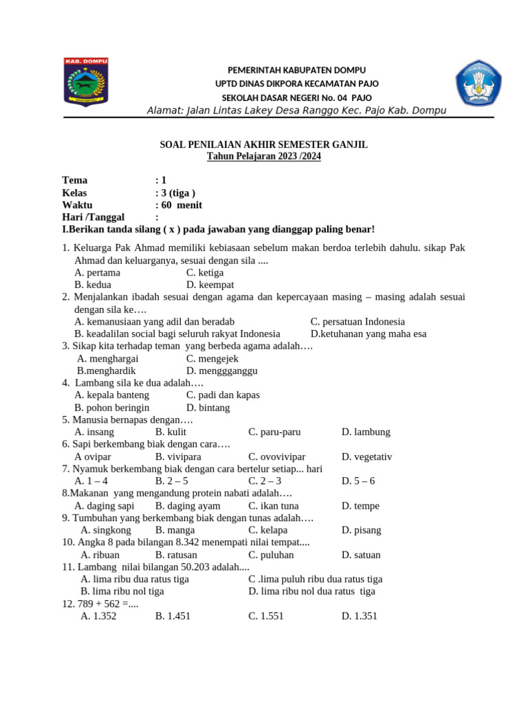 Ternyata Ini Rahasia Menjawab Soal Tema 1 Kelas 3 Sub Tema 1 Agar Nilai Memuaskan