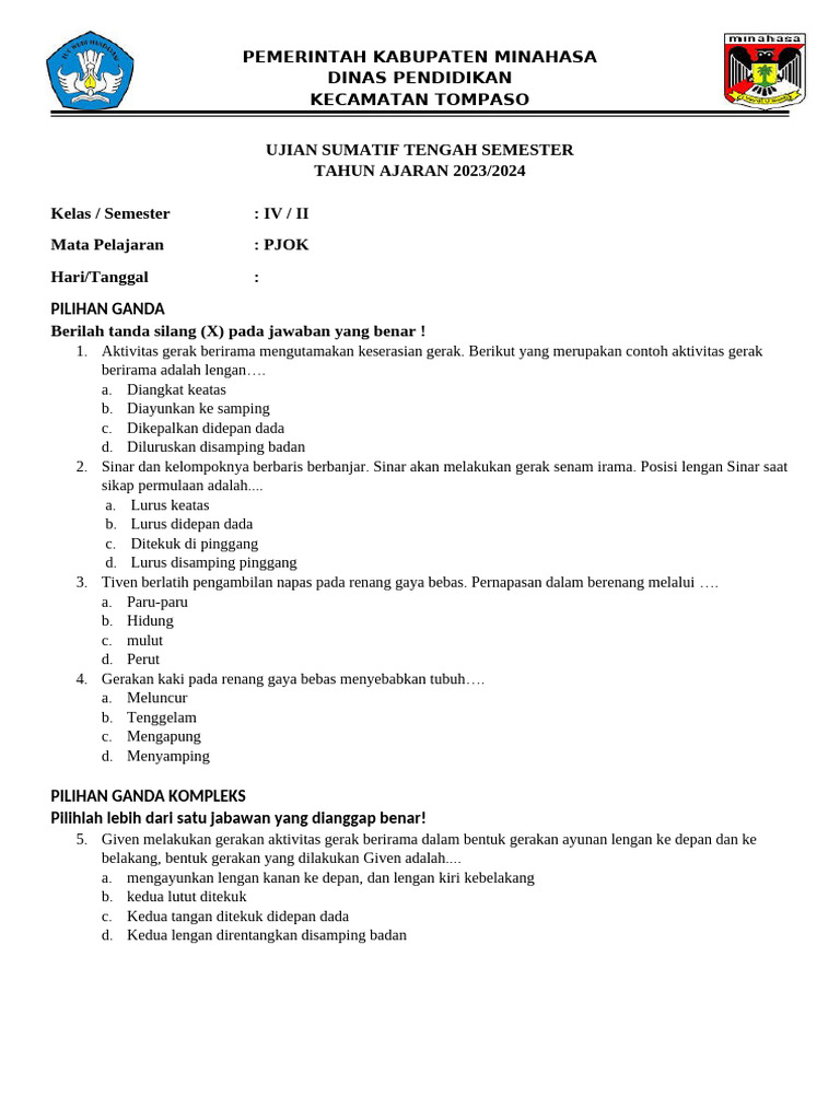 Wajib Tahu! Bocoran soal pts kelas 4 mm semester 2 beserta pembahasannya agar nilai sempurna