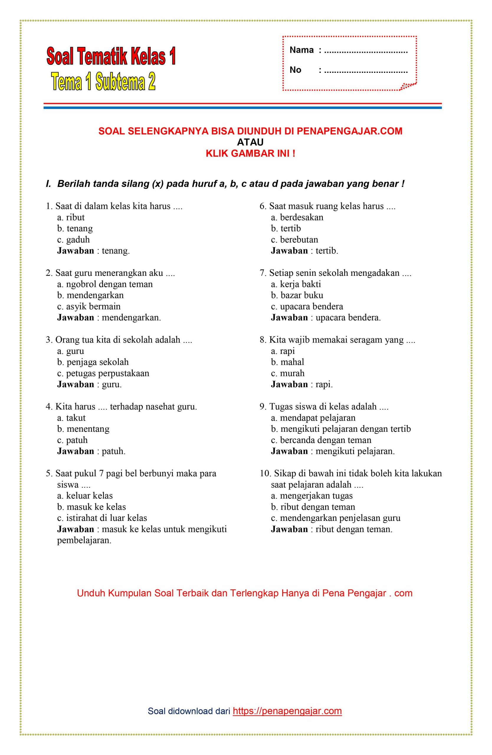 Wajib Tahu Kumpulan soal tema 7 kelas 4 revisi 2016 untuk Persiapan Ujian Akhir